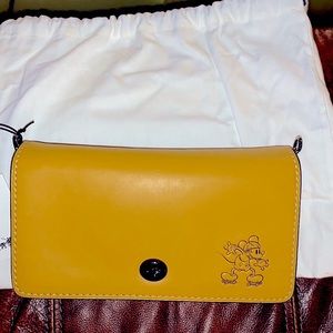 Disney x COACH Dinky Clutch Mickey Crossbody LmtEd
